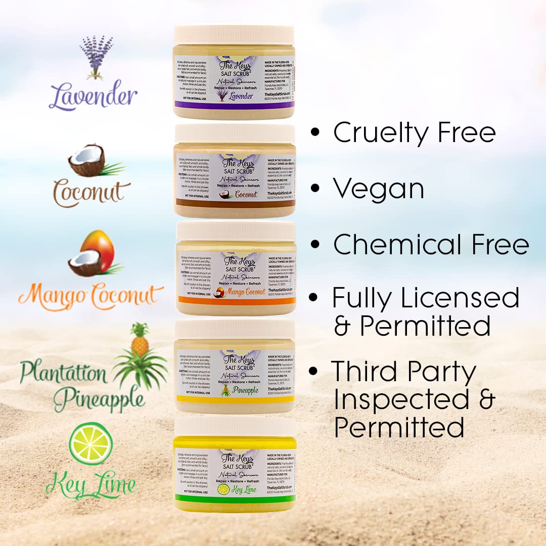 The Keys Salt Scrub travel-size pack for on-the-go exfoliation and refreshment
