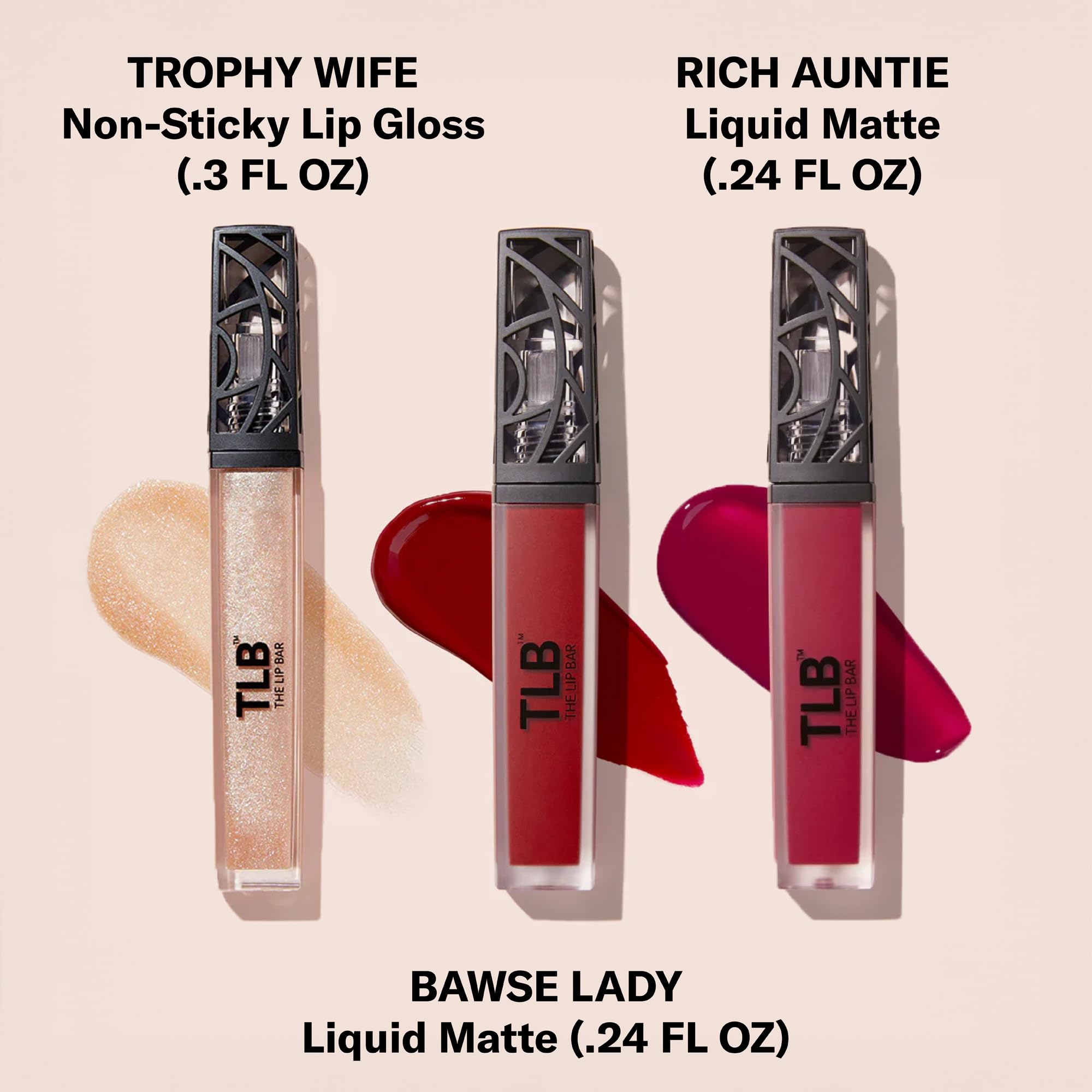 The Lip Bar Bawse Lady swatch in blue-red bold color.