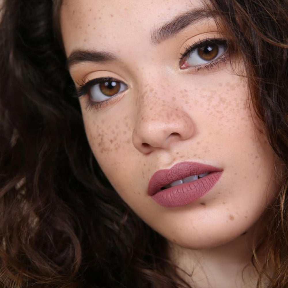 The Lip Bar liquid matte glide texture emphasizes comfortable, non-drying wear