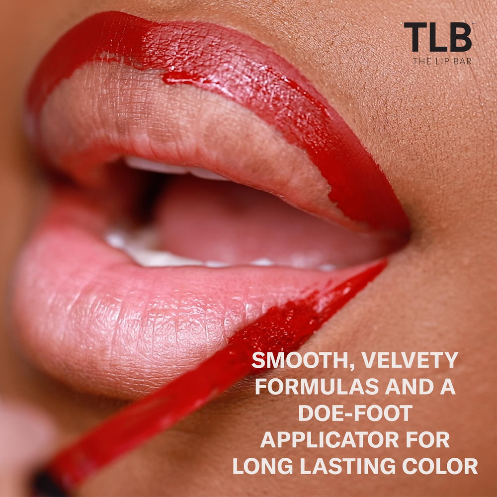 The Lip Bar long-wear 8-12 hour coverage near-daily activities demonstration.