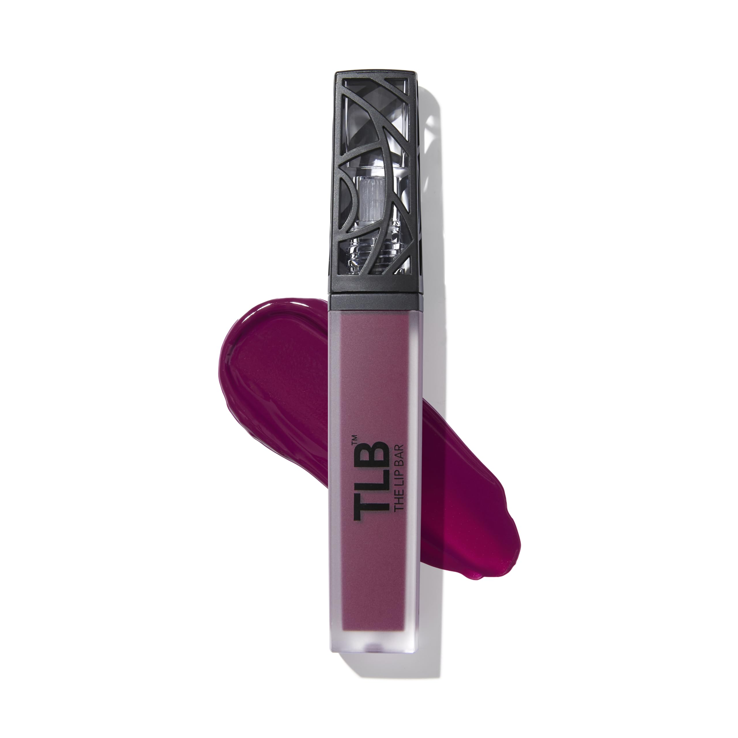 The Lip Bar Muse Deep Berry swatch showing bold color with long wear.