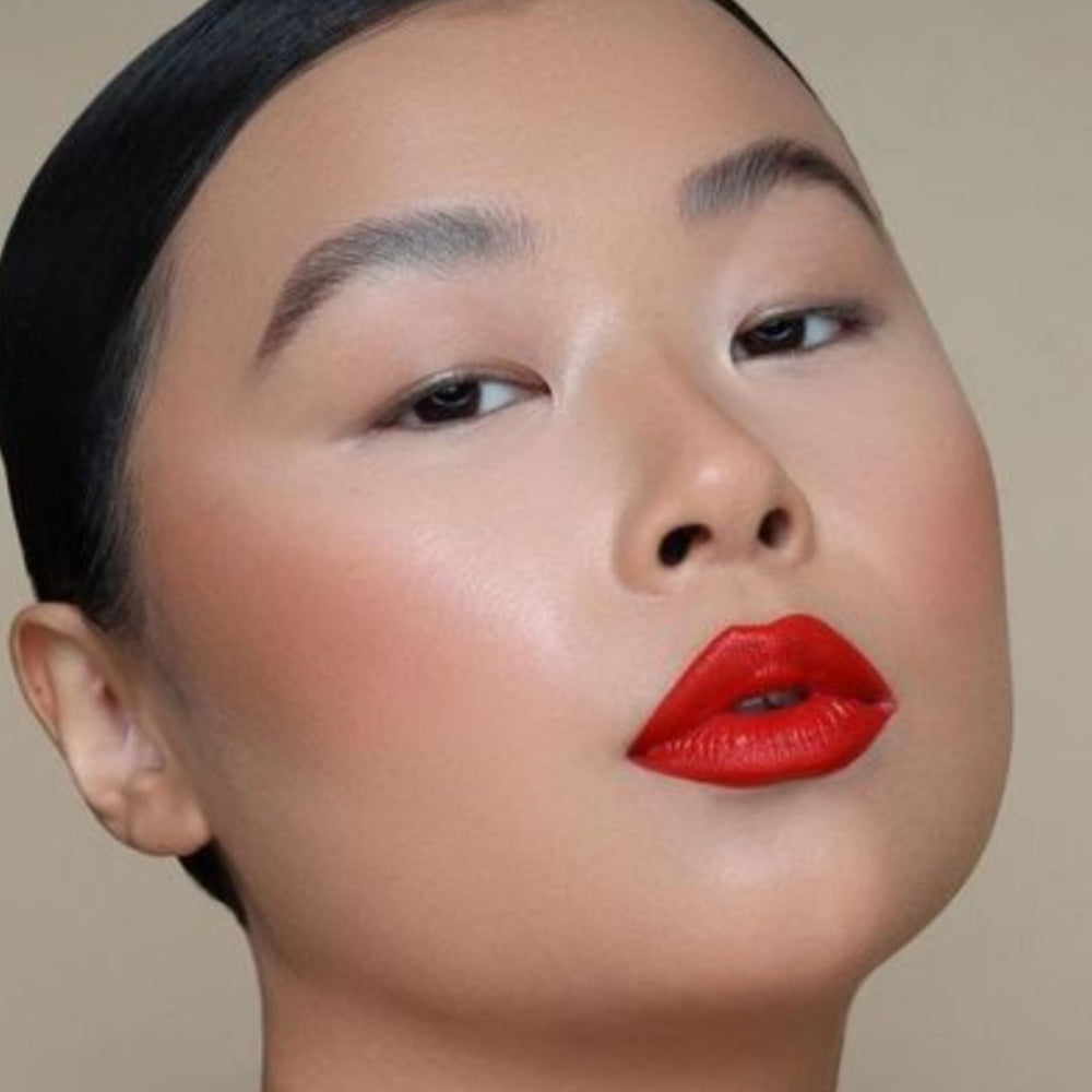 The Lip Bar nonstop liquid matte Boy Trouble packaging-back emphasizes sustainable design.