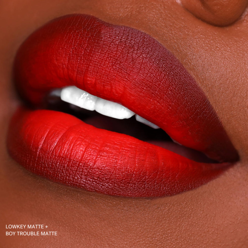 The Lip Bar Boy Trouble vegan cruelty-free label highlights ethical beauty choice.