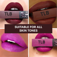 The Lip Bar Rebel application close-up highlighting smooth glide and matte finish.