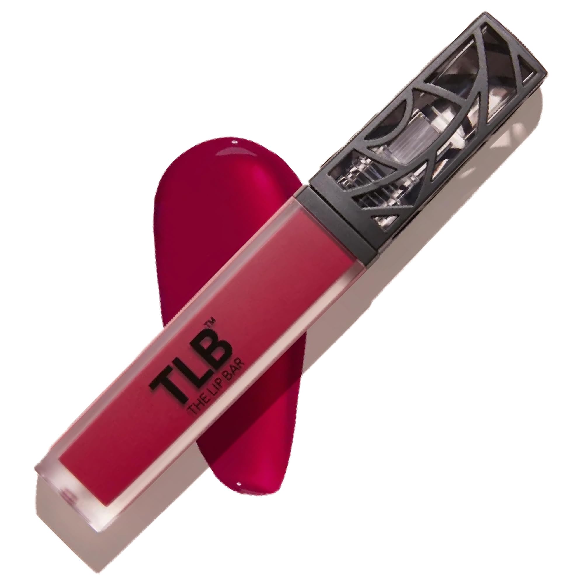 The Lip Bar Rich Auntie Deep Berry tube swatch showing bold, long-wearing color.