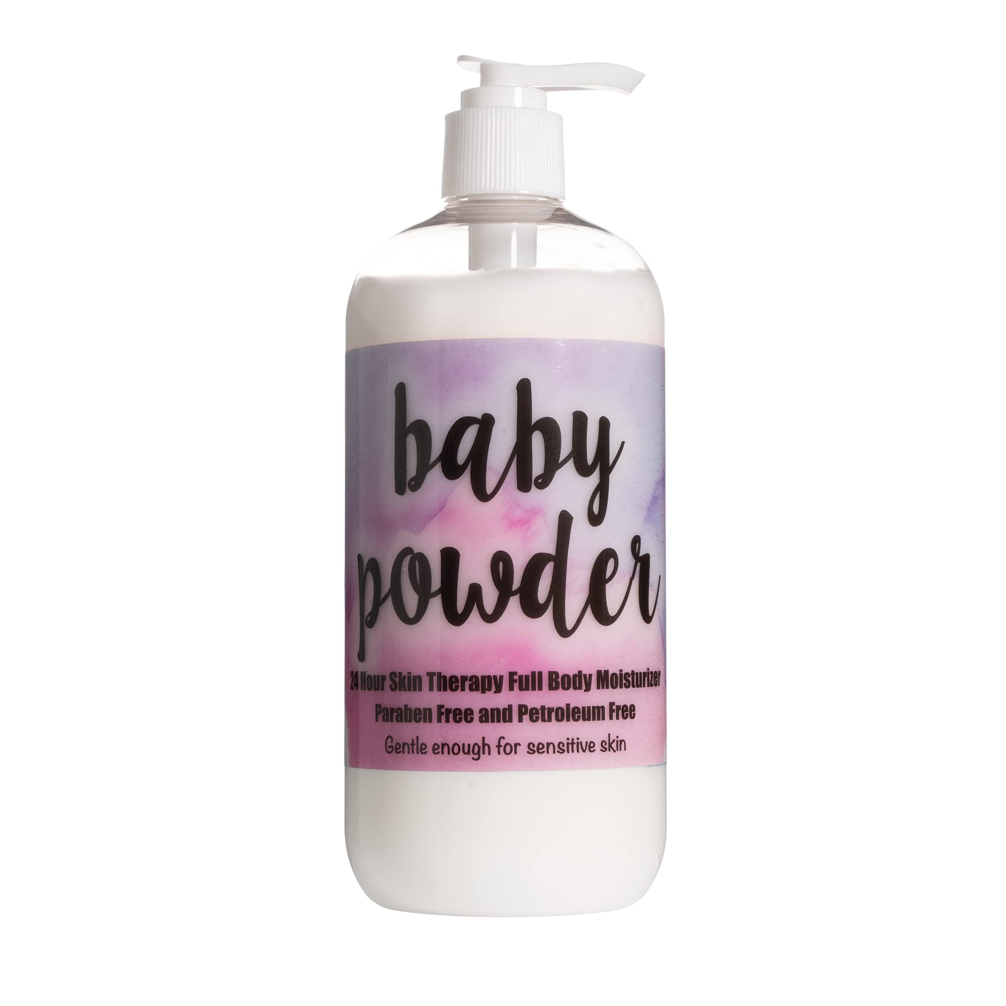 The Lotion Company 24Hour Skin Therapy lotion baby powder scent bottle for all-day moisture