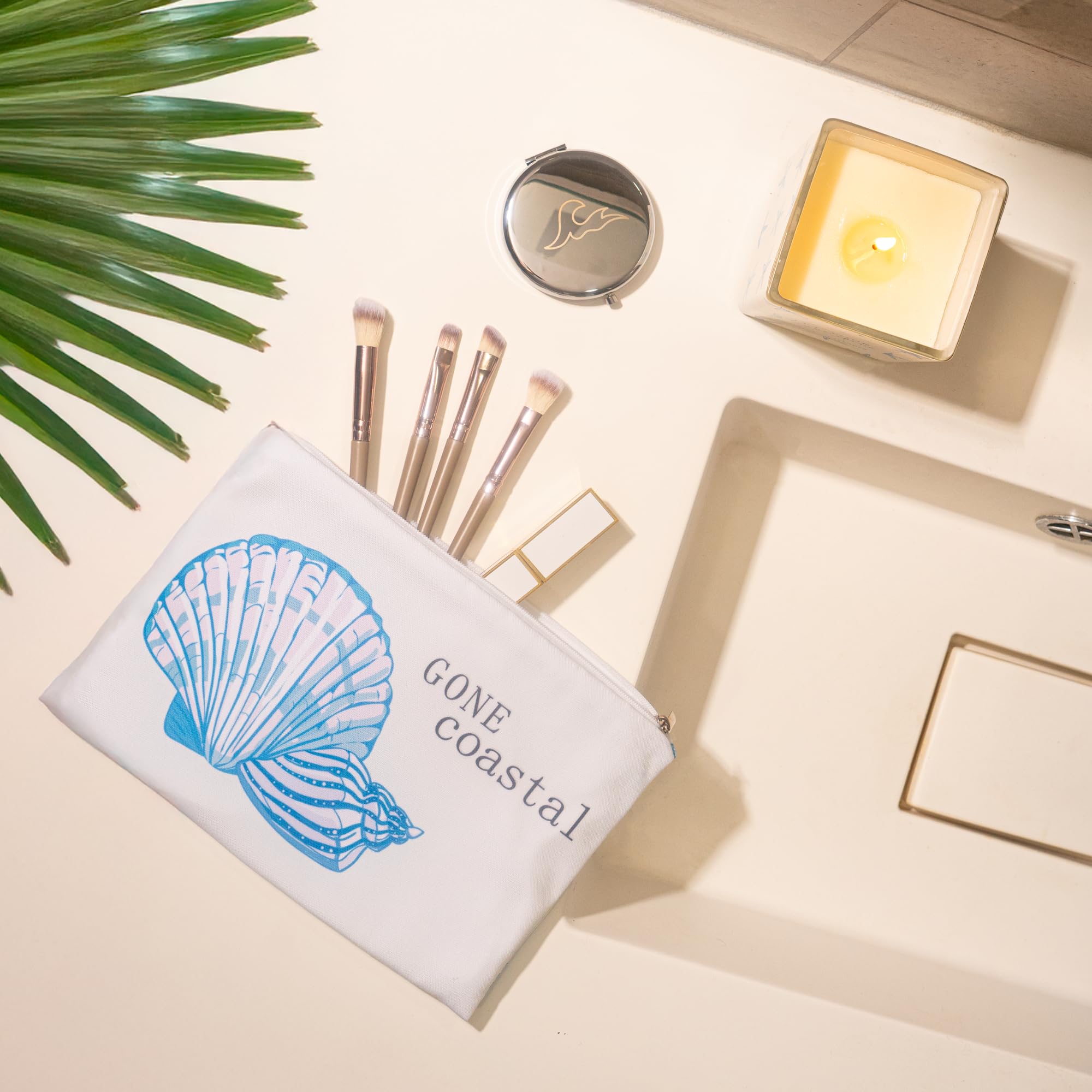 The Love Crate Co cosmetic bag and mirror keep essentials organized