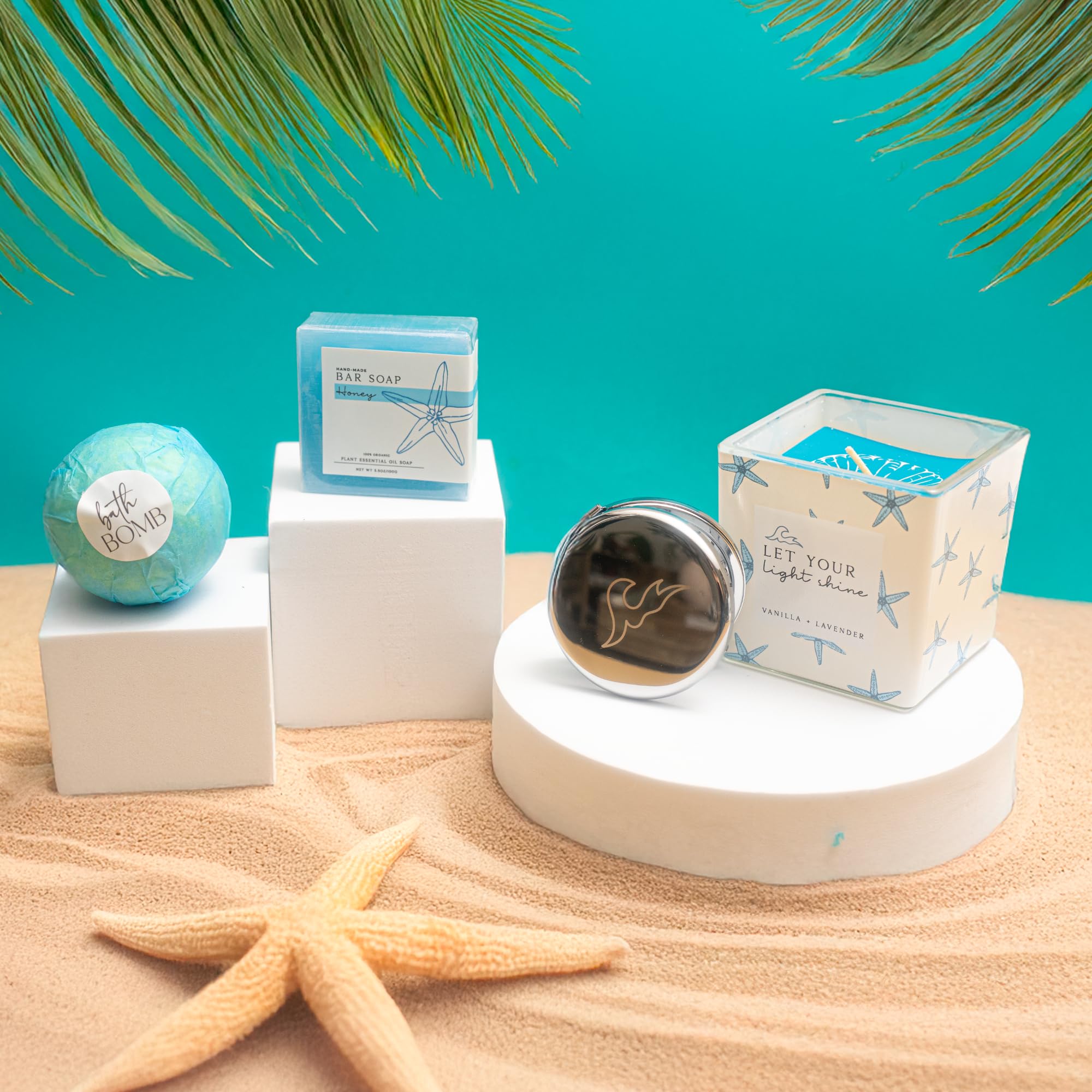 The Love Crate Co lavender-vanilla candle provides soothing aroma for relaxing evenings