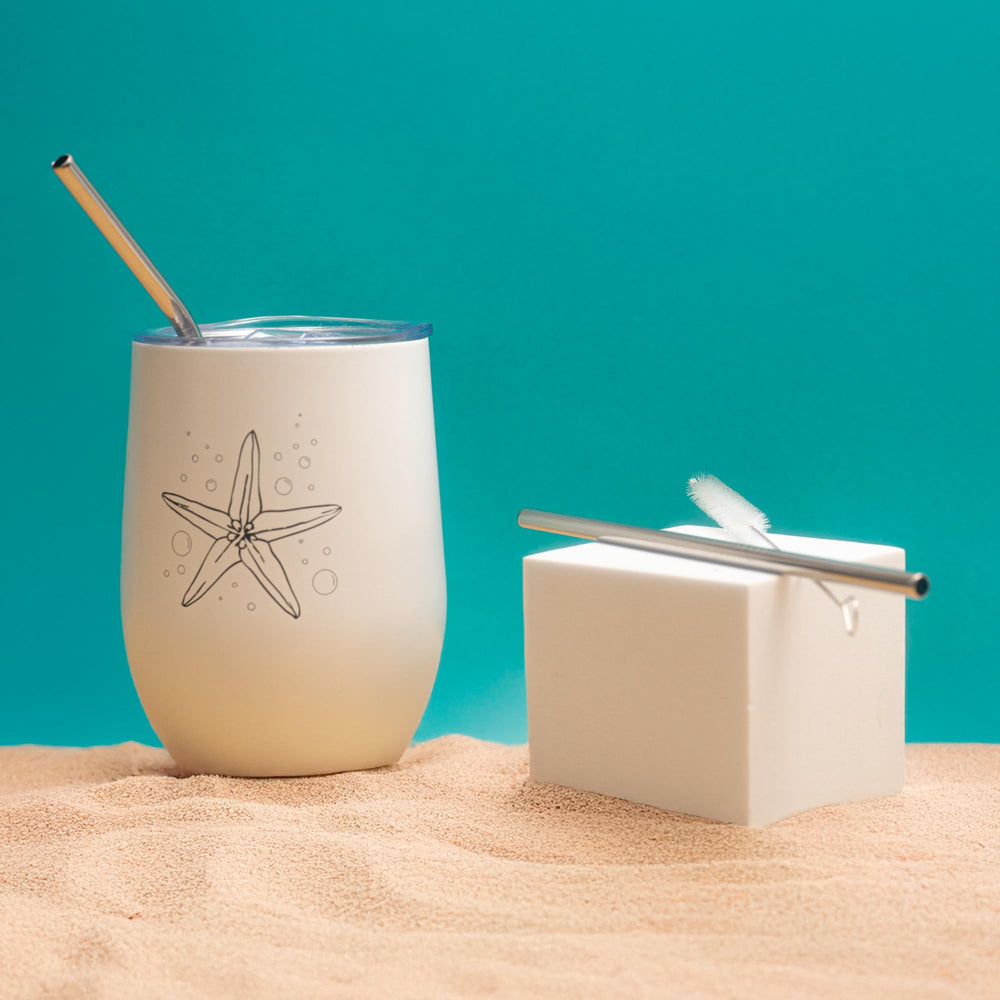 The Love Crate Co stainless steel tumbler keeps drinks ideal temperature