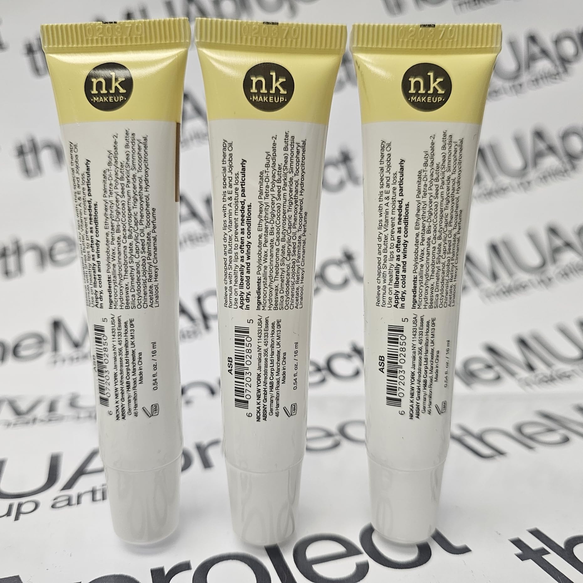 The Make-Up Artist Project Shea Butter Lip Therapy twist view emphasizes soothing nourishment for chapped lips.