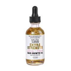 The Mane Attraction extra-strength rosemary-fenugreek oil bottle supports scalp nourishment.