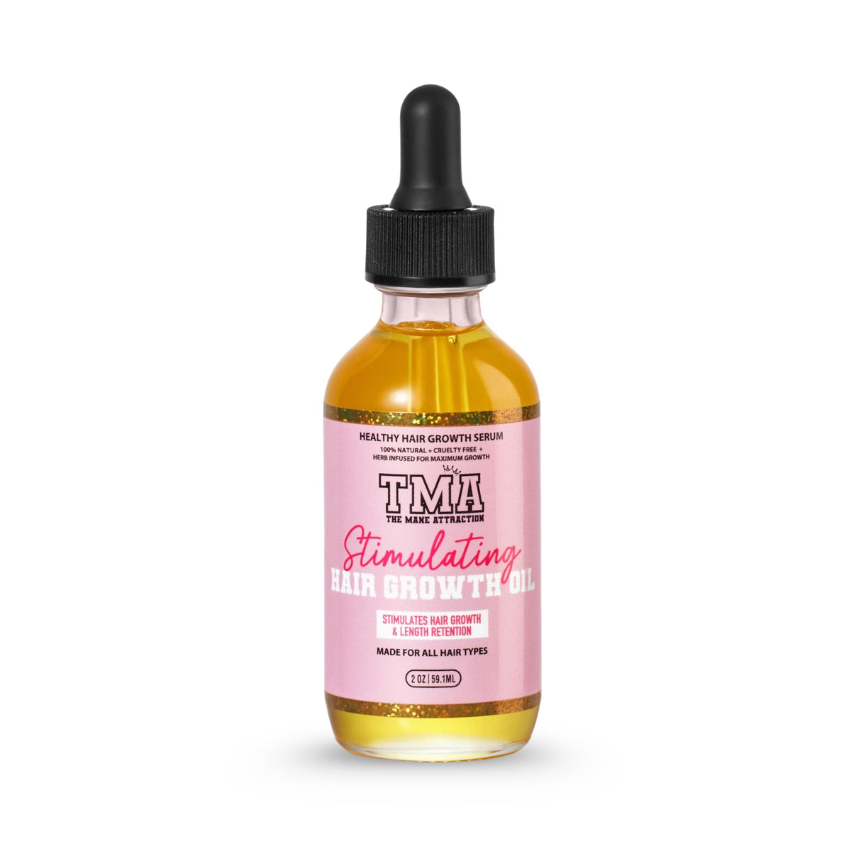 The Mane Attraction mini oil bottle for scalp nourishment