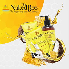 The Naked Bee ceramide honey ingredients image conveys nourishing recovery for severely dry areas
