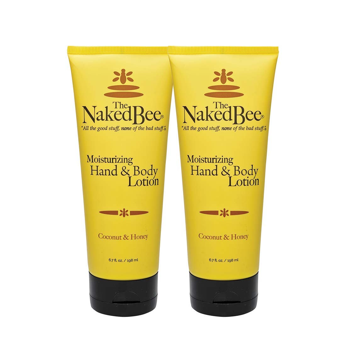The Naked Bee coconut-honey moisturizing lotion front bottle with tropical scent for daily hydration.