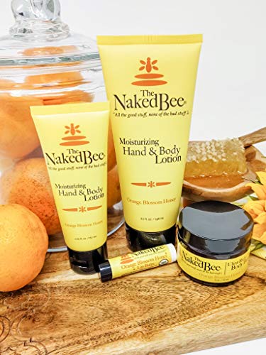 The Naked Bee lotion texture close-up showcases creamy, soothing consistency for skin.