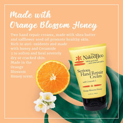 The Naked Bee orange blossom honey-ceramide-3 2-pack group shot highlights care.