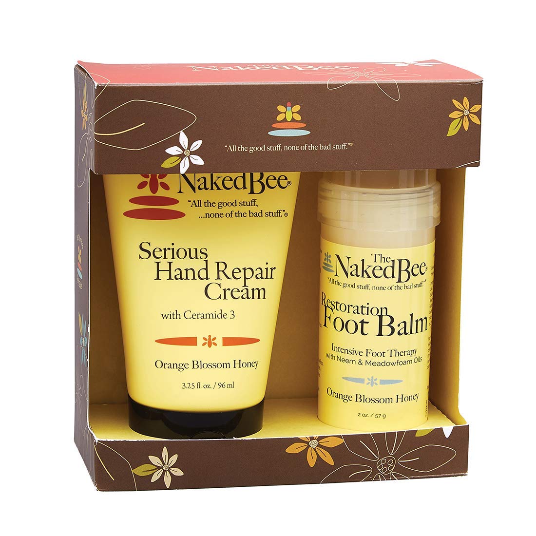 The Naked Bee Orange Blossom Honey Hand Repair Cream jar for deep hydration.