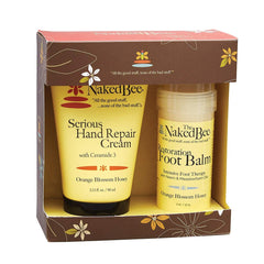 The Naked Bee Orange Blossom Honey Hand Repair Cream jar for deep hydration.