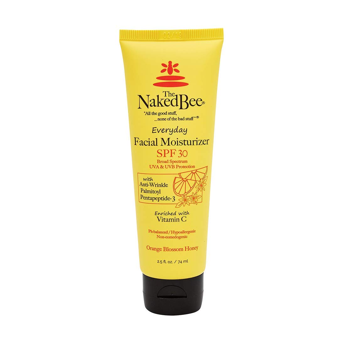 The Naked Bee vitamin C moisturizer SPF30 orange blossom pump for daily protection
