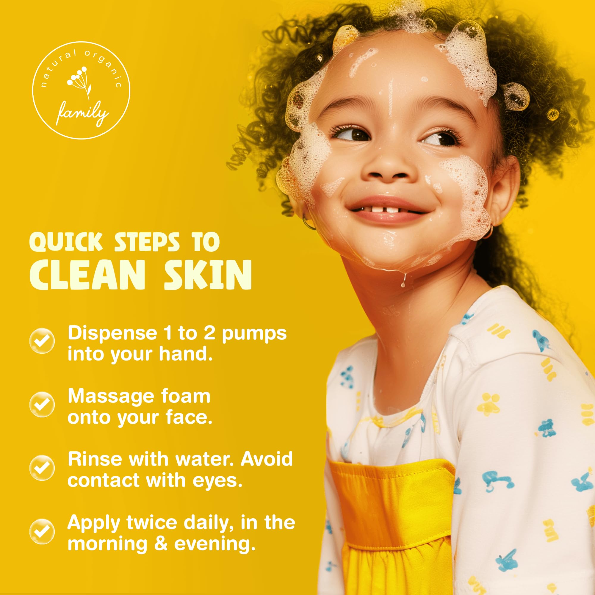 The Natural and Organic Family ingredients highlight organic components for a natural cleanse.