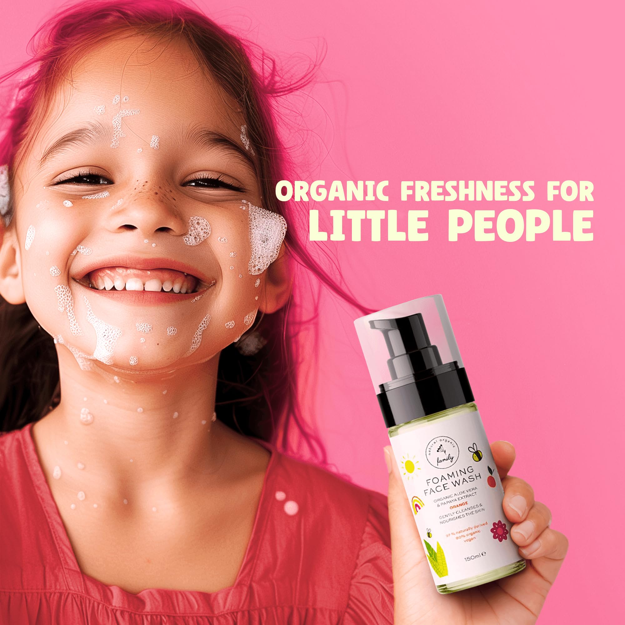 The Natural and Organic Family packaging is recyclable for eco-minded families