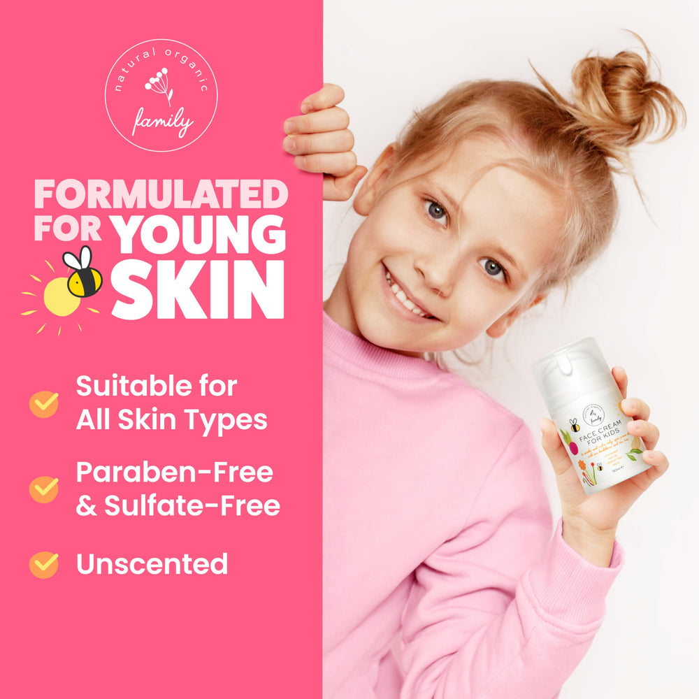The Natural and Organic Family Tea Tree Oil image hints at hygienic blemish-control benefits.