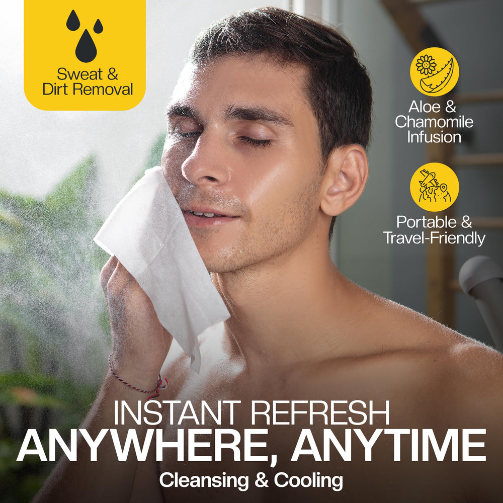 The Nobleman charcoal wipe close-up shows texture for effective moisture control
