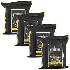 The Nobleman charcoal wipes designed for face use with Aloe.