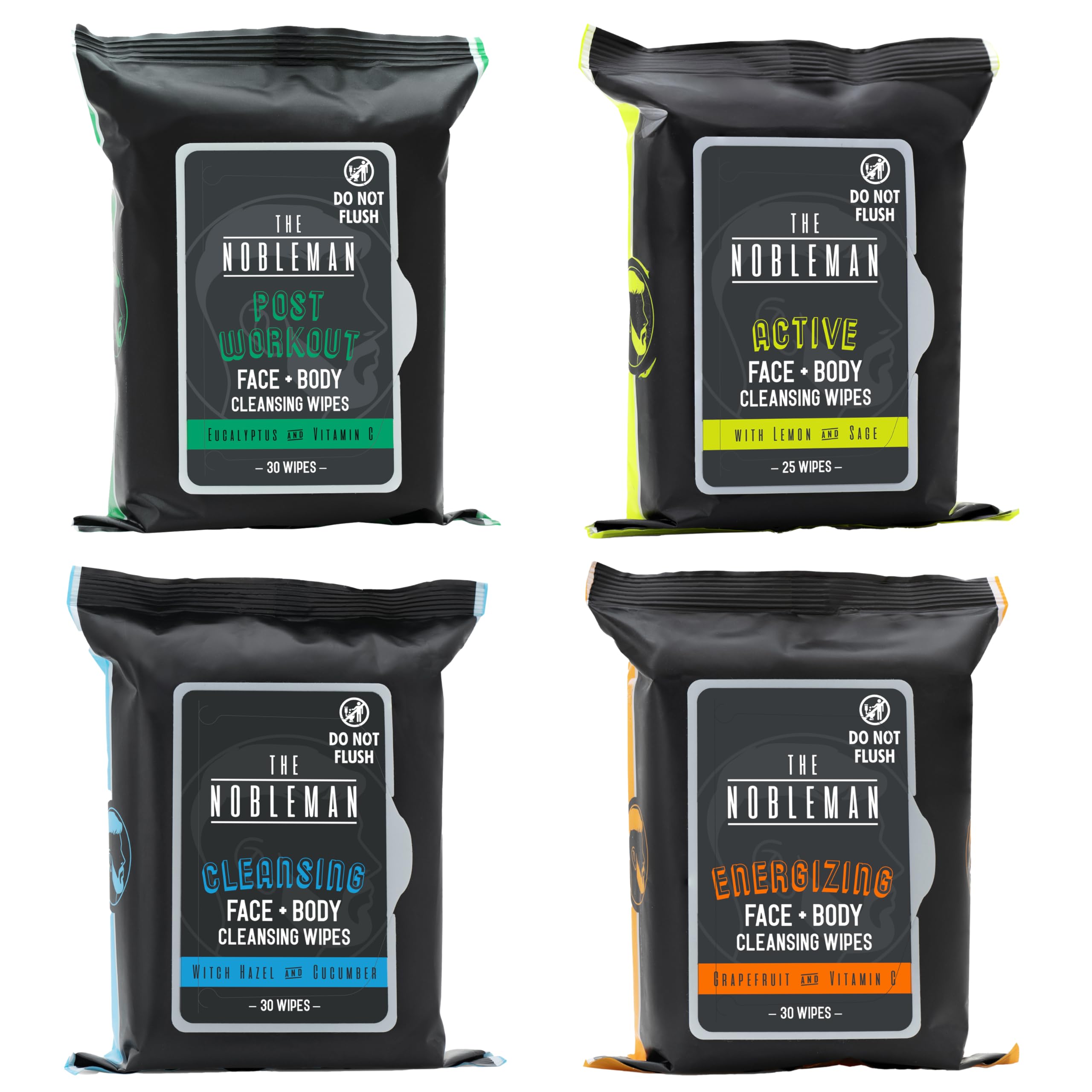 The Nobleman aloe-infused wipes with eucalyptus and lemon-sage for post-workout refreshment.