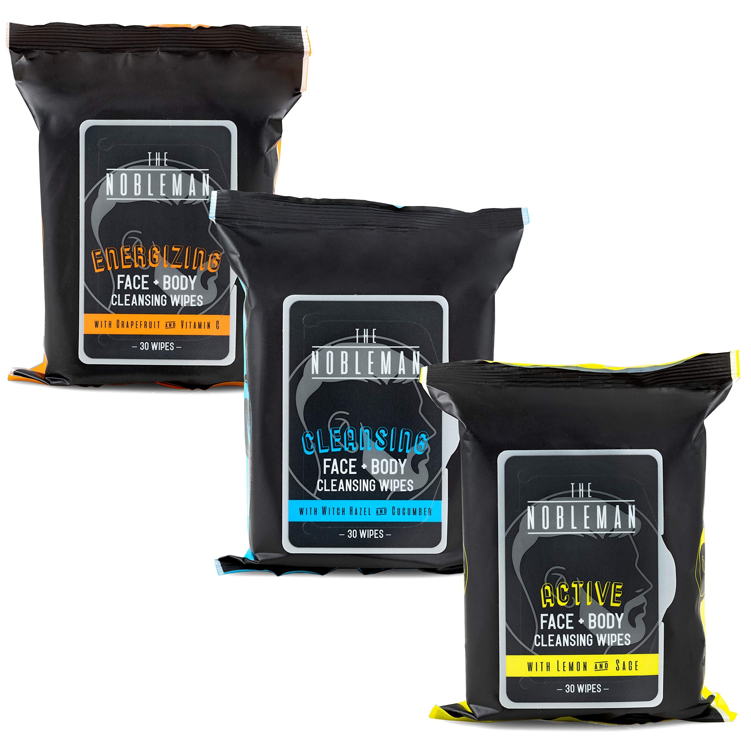 The Nobleman men's cleansing wipes on-desk setup for easy daytime accessibility.