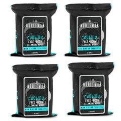 The Nobleman wipes pack closeup shows refreshing cleansing for on-the-go confidence.