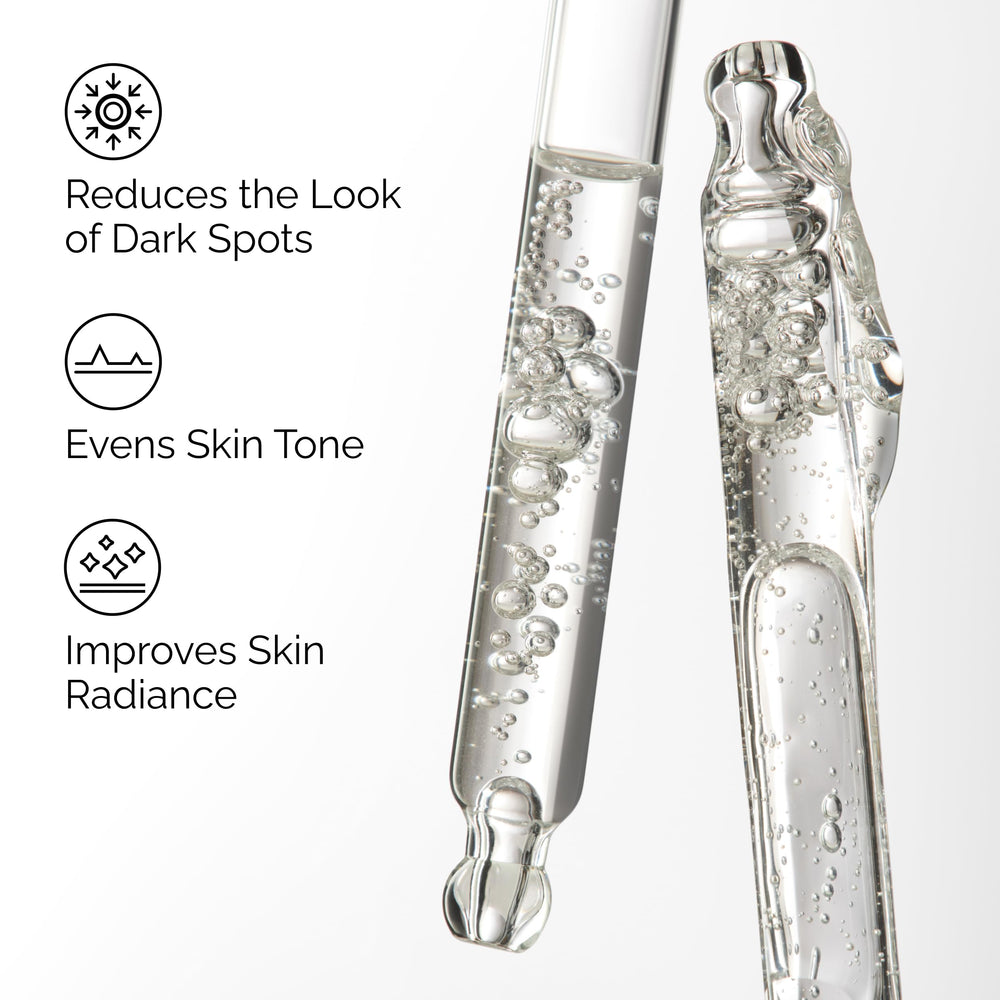 Swatch of The Ordinary Alpha Arbutin 2% + HA showing a lightweight, water-based texture.