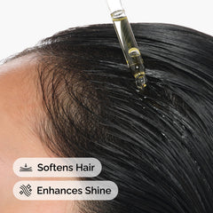 The Ordinary argan oil on hair ends for softness.