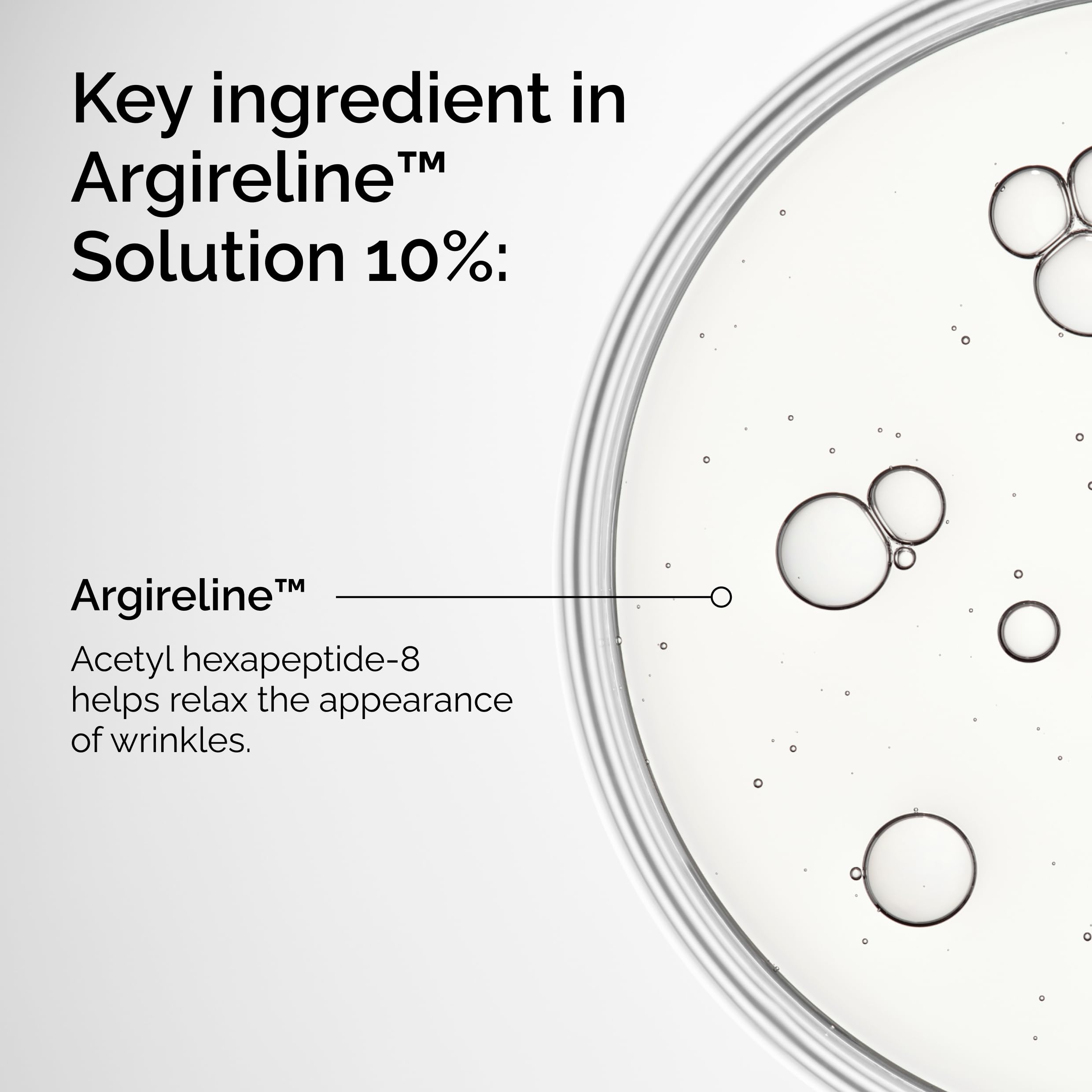 The Ordinary Argireline 10% dropper ready for precise eye-area application