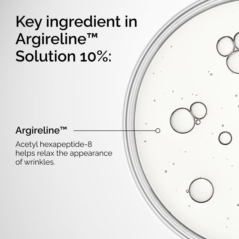 The Ordinary Argireline 10% dropper ready for precise eye-area application