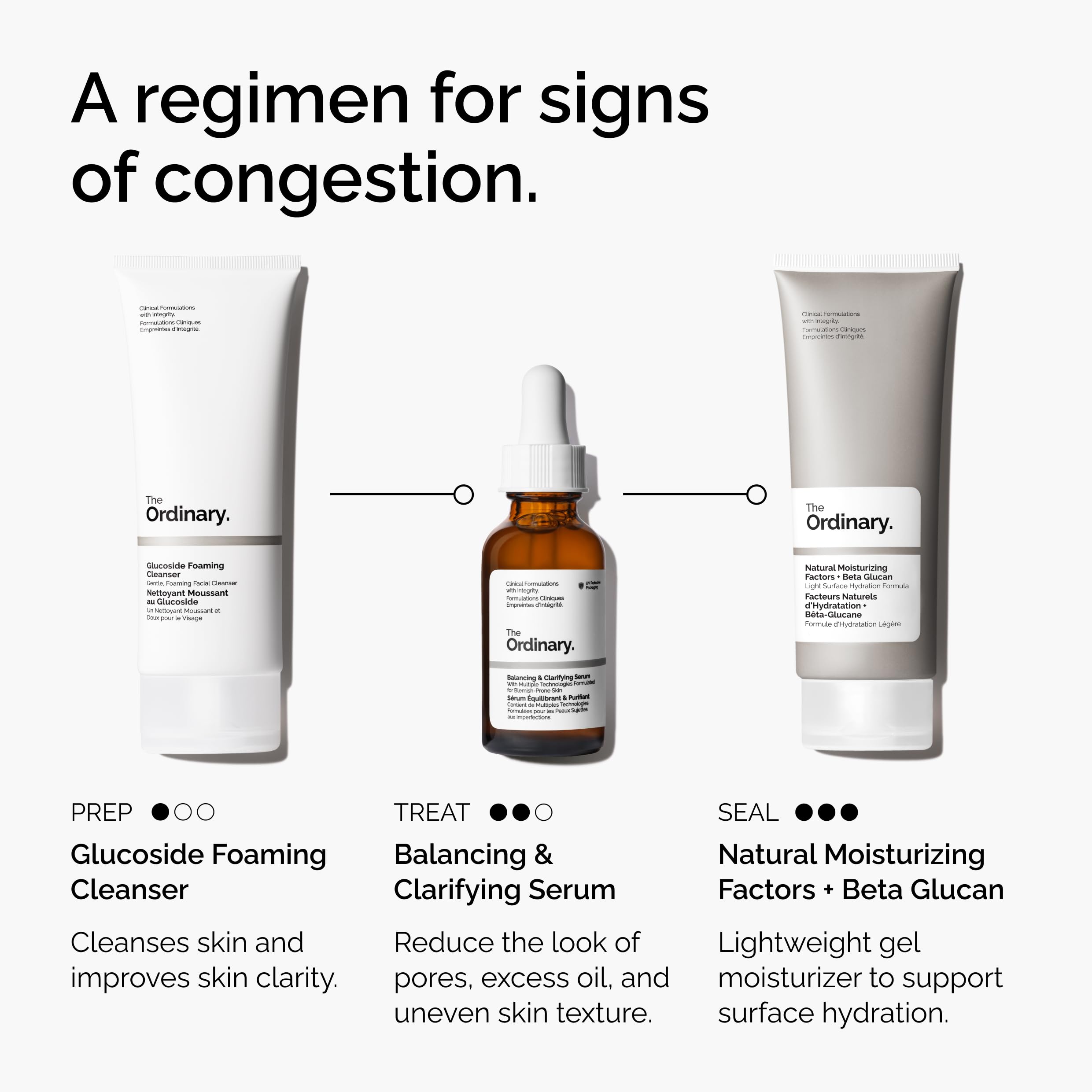 The Ordinary Balancing & Clarifying Serum on bathroom counter for daily use