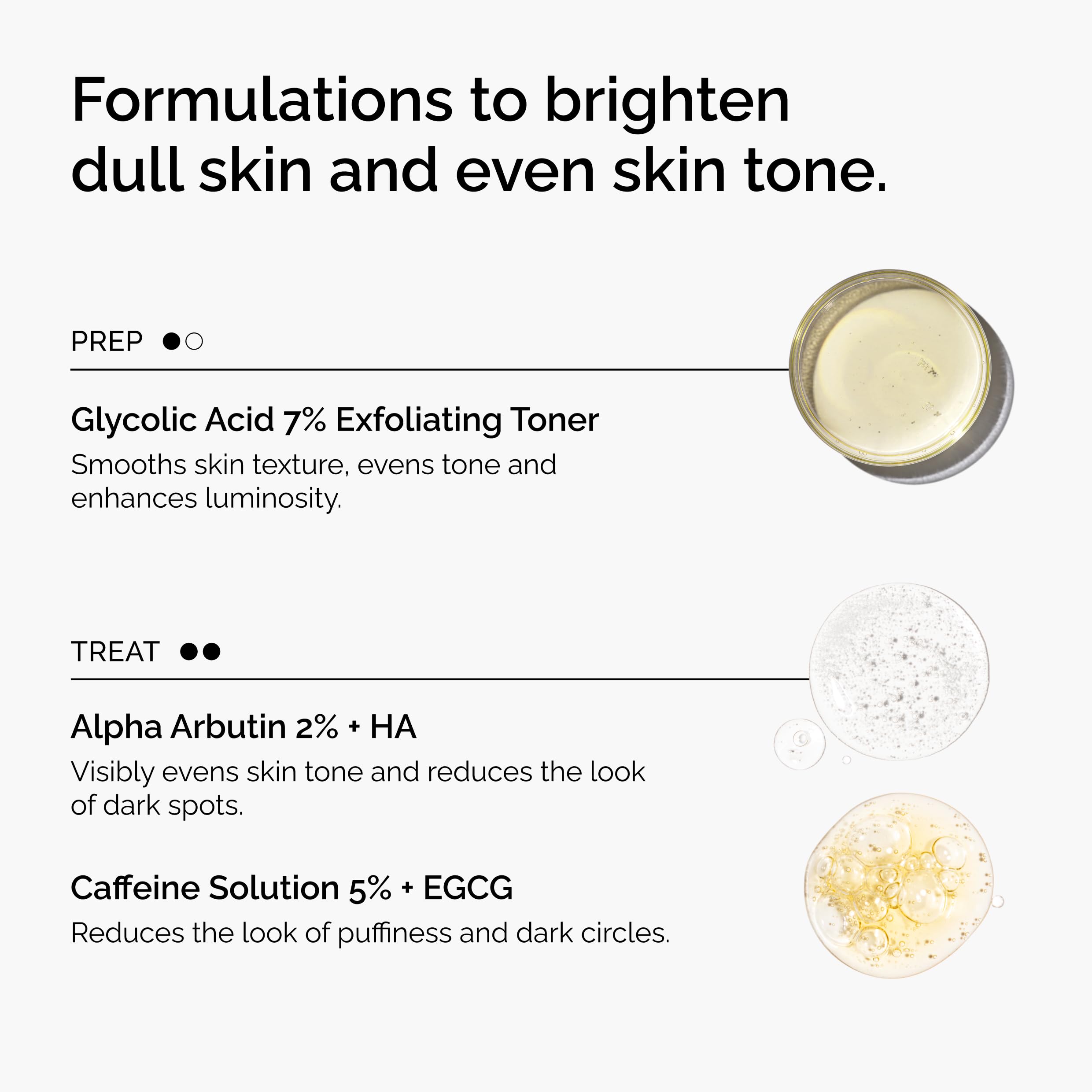 The Ordinary Bright Set box and packaging showing a 3-step routine