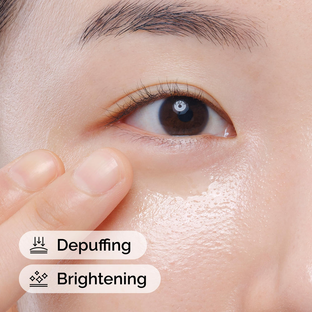 The Ordinary Caffeine Solution texture shown as a light, water-based serum.