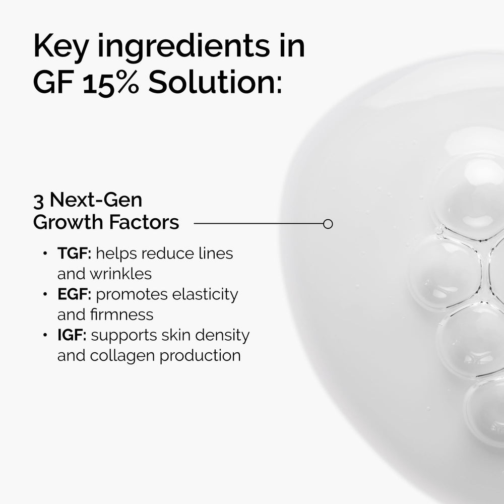 The Ordinary GF 15% Solution bottle on a bathroom shelf as part of daily routine.