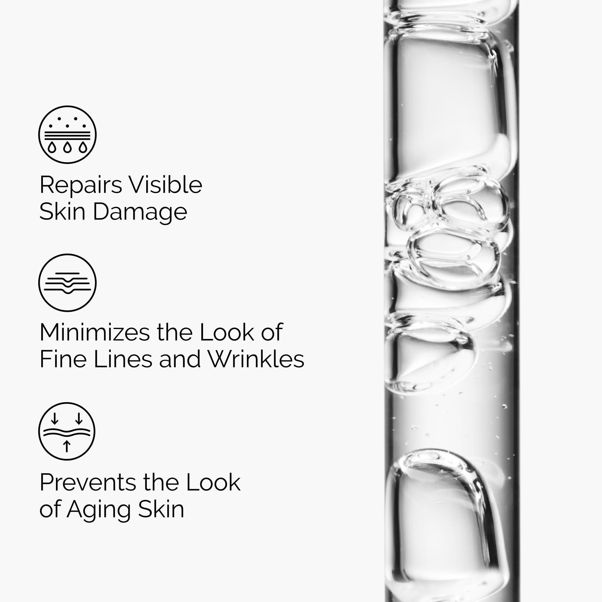 The Ordinary GF 15% Solution texture on skin showing a smooth, hydrated finish.