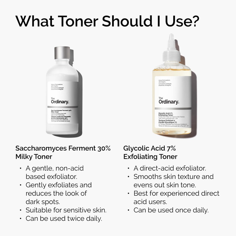 The Ordinary Glycolic Acid 7% Toner delivers smoother skin texture.