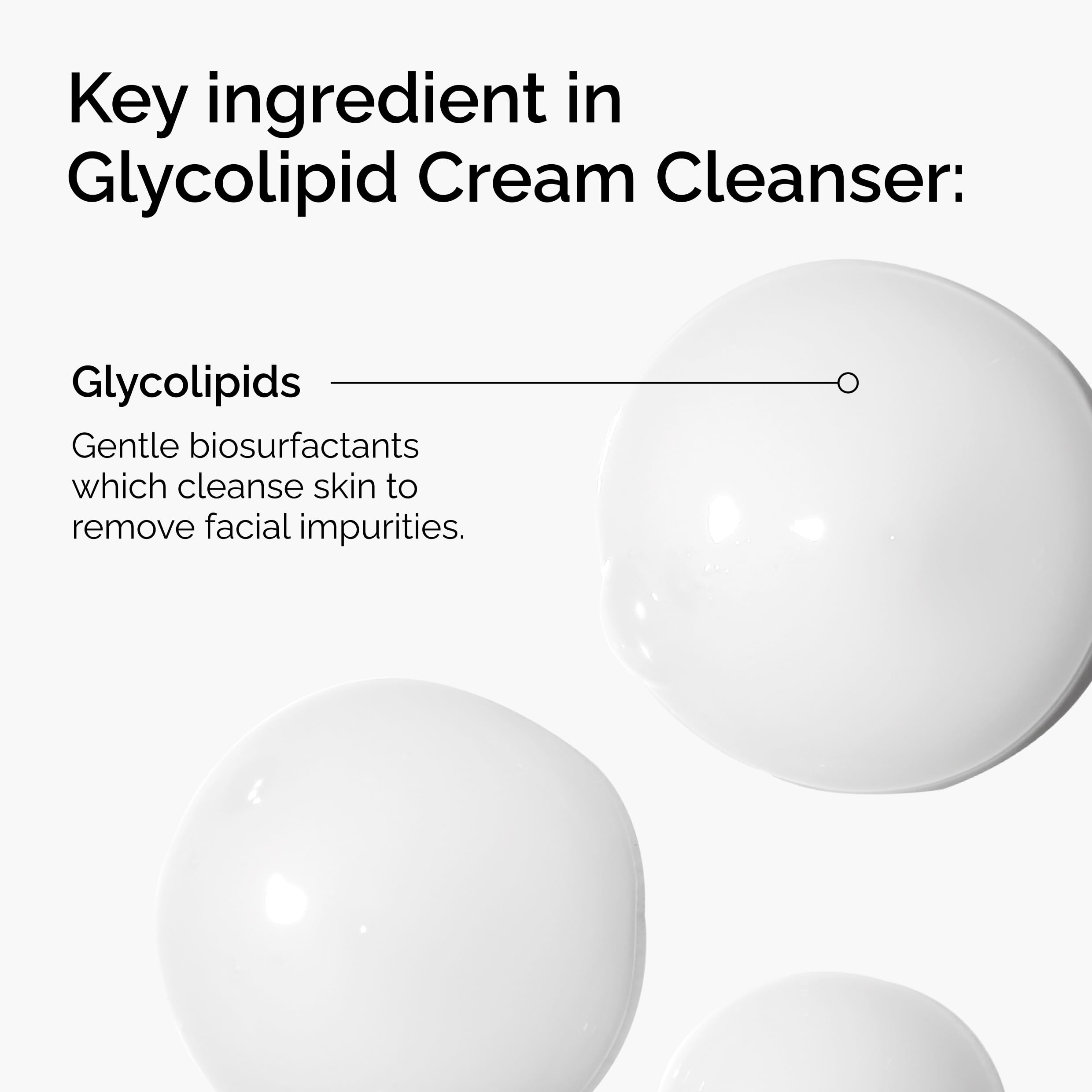 The Ordinary Glycolipid Cream Cleanser creamy texture for a hydrating cleanse.
