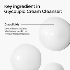 The Ordinary Glycolipid Cream Cleanser creamy texture for a hydrating cleanse.