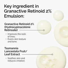 Close-up of The Ordinary Granactive Retinoid 2% Emulsion texture for smooth application.