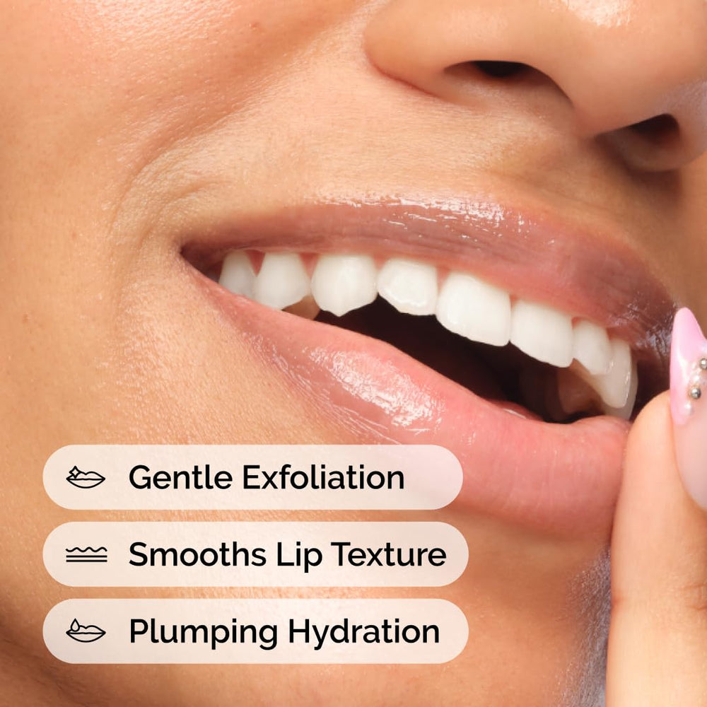 The Ordinary lip care layering with hydrating balm for daytime moisture.