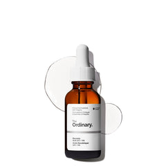 The Ordinary Mandelic Acid 10% + HA bottle pour for controlled exfoliation and hydration.