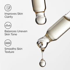 The Ordinary Mandelic Acid 10% + HA dropper in hand signaling nightly routine.
