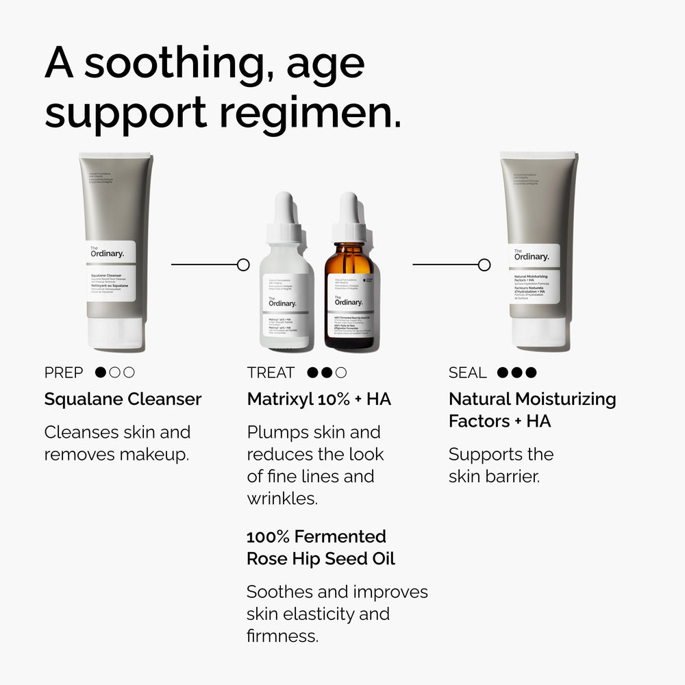 Product on bathroom shelf for all skin types.