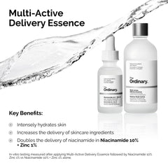 The Ordinary essence applied to skin demonstrates immediate hydration and a comfortable feel.