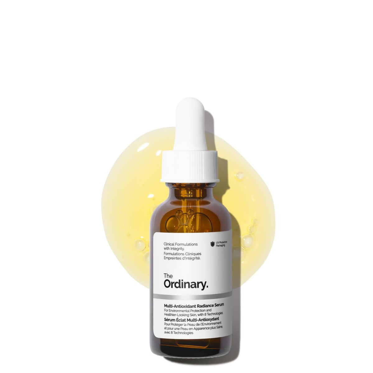 The Ordinary Multi-Antioxidant Radiance Serum bottle for brightening and protection.